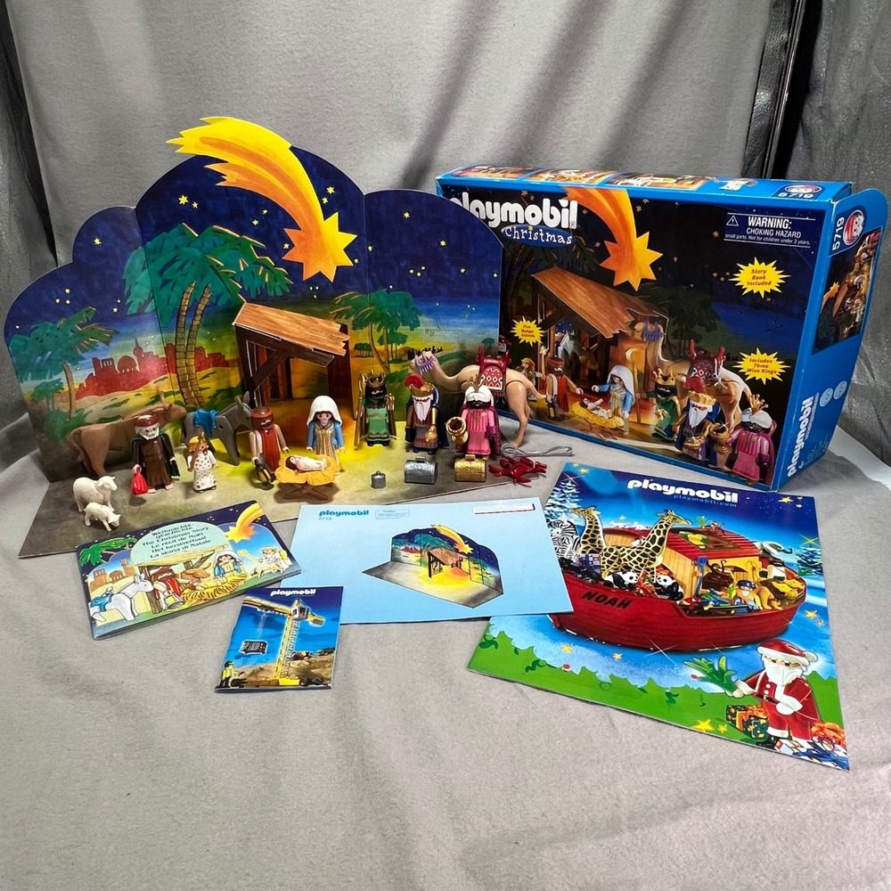 Playmobil Christmas Nativity 5719 Vintage 2002 Missing Accessory Includes Box